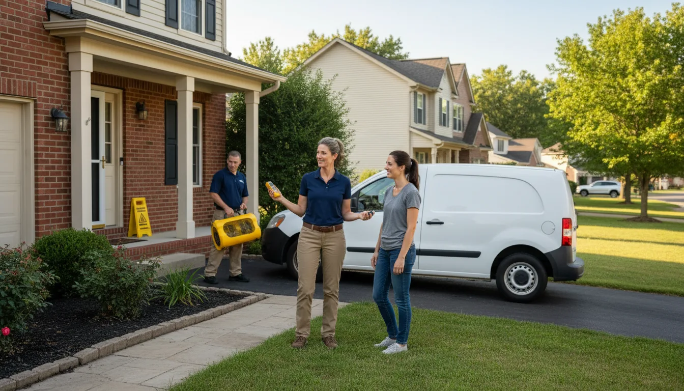 Water restoration image for Dehumidification And Cleanup Services in Florence, TX